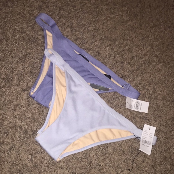 La Hearts Other - 2 Blue Bikini Bottoms